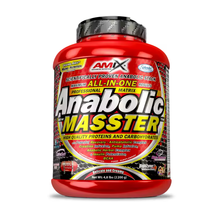 Anabolic Masster 2,2kg  Suplemento en polvo que combina proteínas, carbohidratos, creatina, BCAA's  Amix Nutrition - 1