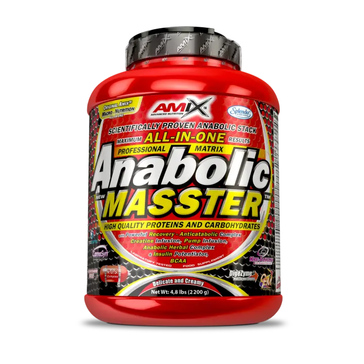 Anabolic Masster 2,2kg  Suplemento en polvo que combina proteínas, carbohidratos, creatina, BCAA's  Amix Nutrition - 1