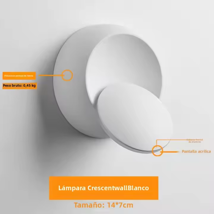 Lámpara De Pared LED Moderna 5W Rotación De 350 Grados Para Pasillos Sala De Estar Dormitorio Iluminación Doméstica Y Oficina - 1