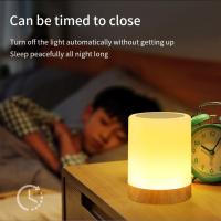Lámpara De Noche LED RGB Con Control Remoto Y Sensor Táctil 13 Colores Regulable Luz De Mesa Para Dormitorio Decoración De Habitación - details 6