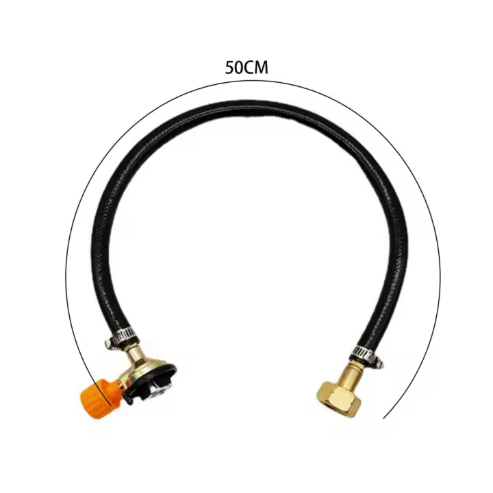 Adaptador De Recarga De Gas Tubo De Goma Resistente Al Calor Para Propano Conexión Segura Para Botellas De Gas Manual Uso Exterior - 1