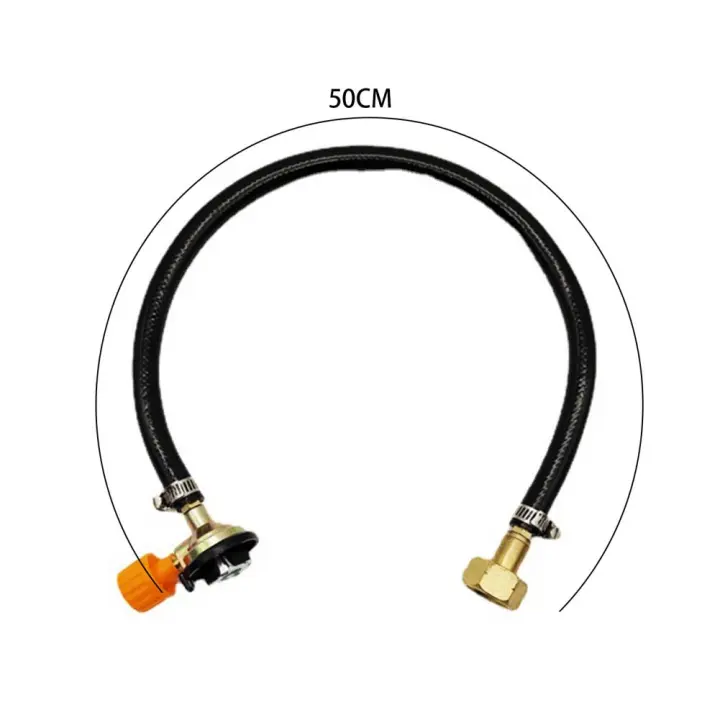 Adaptador De Recarga De Gas Tubo De Goma Resistente Al Calor Para Propano Conexión Segura Para Botellas De Gas Manual Uso Exterior - 1