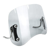 Parabrisas De Moped Universal Antigolpes Para Motocicleta Y Scooter En Colores Transparente/ Negro/ Amarillo Deflector De Viento - details 5