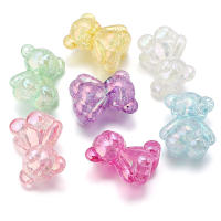 5pcs Cuentas De Acrílico En Forma De Oso Estallido 26x31mm Colores Mixtos Espaciadores Para Pulseras Llaveros Accesorios De Joyería DIY - details 2