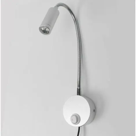Lámpara táctil LED con USB, lámpara de pared flexible para cocina, atenuador de 3W - 1