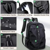 Mochila Senderismo 20-35 Litros Impermeable Mochipa de Viaje Gran Capacidad Mochila Trekking with USB Mochipa para Hombre Mujer para Montañismo Camping at Aire Libre, Negra - details 2
