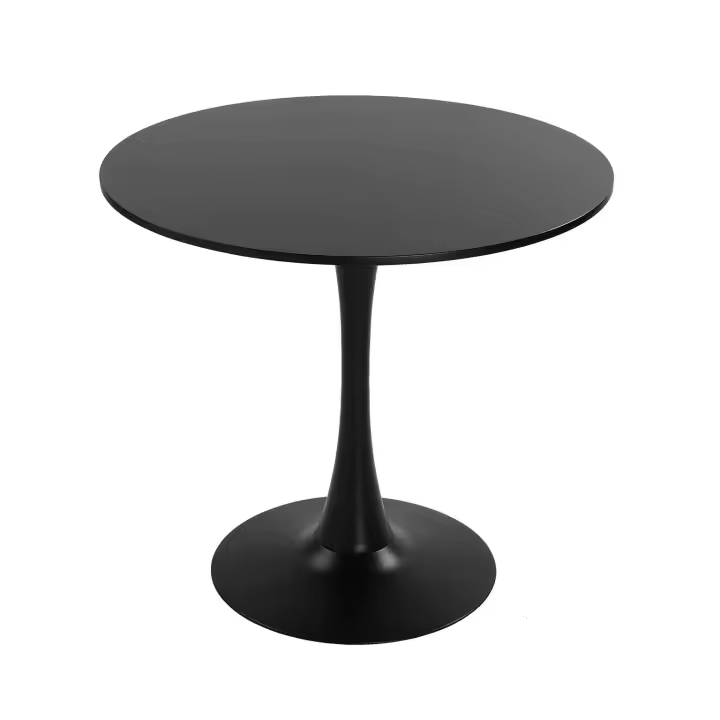 Versa Chloe Mesa de comedor para Cocina, Terraza o Comedor, Medidas (Al x L x An) 30 x 4,3 x 30 cm, , Color Negro - 1