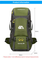 Mochila De Viaje 50L Para Hombres Y Mujeres Mochila Grande De Camping Senderismo Montañismo Deportes Al Aire Libre Impermeable Con Bolsillo Para Zapatos - details 2