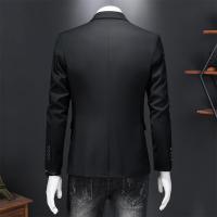 Chaleco De Novio Casual Para Hombre Marca Alta Color Sólido Diseño De Negocios Blazer De Boda Top De Traje Chaqueta De Moda - details 8