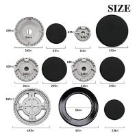 Upgrade Cooker Hat Set Oven Gas Hob Burner Crown Flame Cap Cover for Kitchen Fit for Stove Handles-Good - details 2