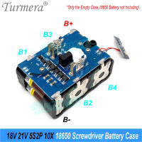 Turmera Caja De Batería Para Destornillador 18V 21V Soporte De Batería 18650 5X 10X 15X 20X Con BMS 50A Máx.100A Para Reparación De Taladro Eléctrico - details 18