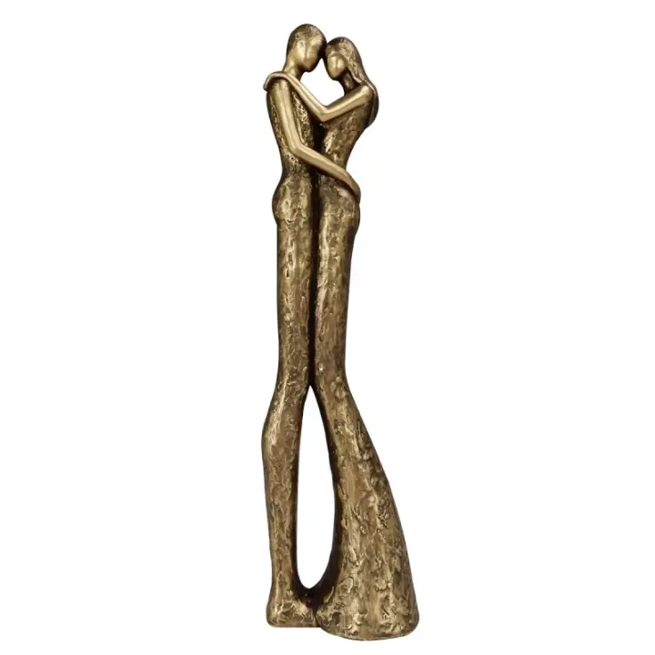 ORIGEN Home Decor - Figura Pareja  Figuras | Bronce Dorado - 32x6x8 cm 30035 - 1