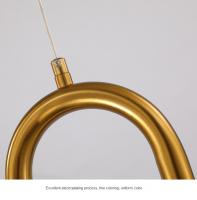 Lámpara Colgante De LED Brillante Para Dormitorio Y Sala De Estar Decoración De Techo Estilo Nórdico Lámpara Pendente De Metal Para Cocina Y Habitación - details 13
