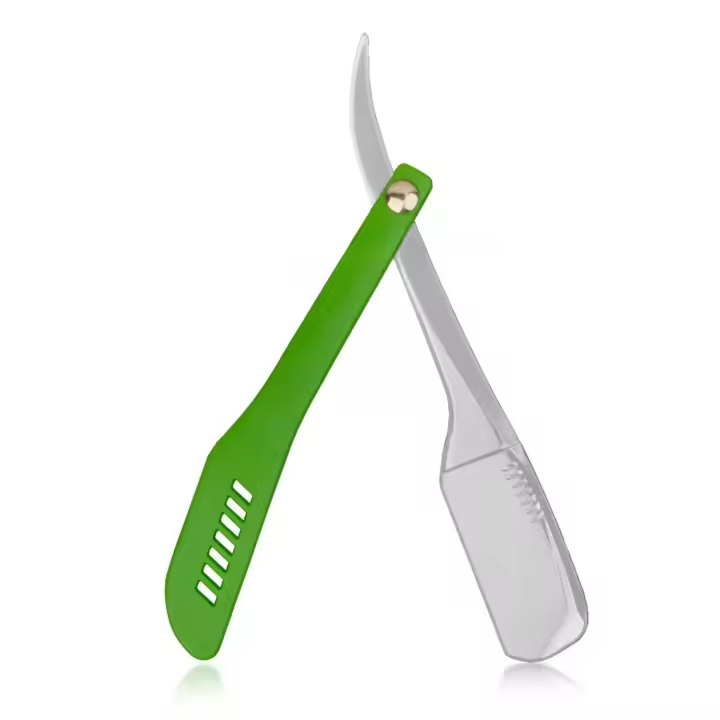 Afeitadora Manual Profesional Cuchillo De Afeitar De Acero Inoxidable Doble Facedad Para Barba Y Cabello Herramienta De Afeitar Para Hombres - 1