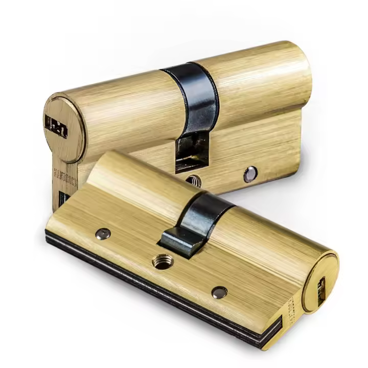 Cilindro de Seguridad HANDLOCK R15 – Níquel o Latón – Alta Protección Antirrobo - Varias Medidas - 1