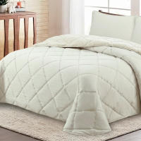 Vivid Torral - Edredón Borrego Trafalgar Rombo Beige Ultrasuave Lavado a la Piedra Sherpa Invierno Otoño 2025 + Fundas de cojines* 4 Colores Disponibles - details 1