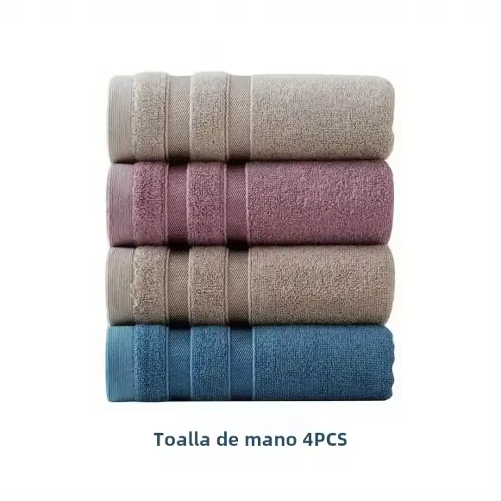 Toalla De Fibra De Bambú De Doble Sección Suave Alta Absorción Agua No Se Desprenden Cabello Uso Doméstico Toalla Para Rostro - 1