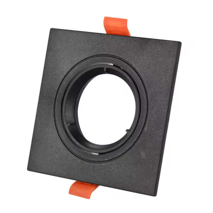 Jandei - Aro Circular Orientable Cuadrado GU10 - Blanco o Negro - Pack 1, 5 y 10 UDS - 1