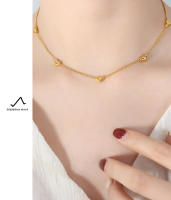 Encanto Conjunto de joyería de acero inoxidable para mujer, collar de corazón lindo, pendientes, pulsera, accesorios nupciales de circón brillante, regalo de boda, moda, collares de corazón, pendientes y pulsera, cadenas de mano de acero inoxidable - details 7