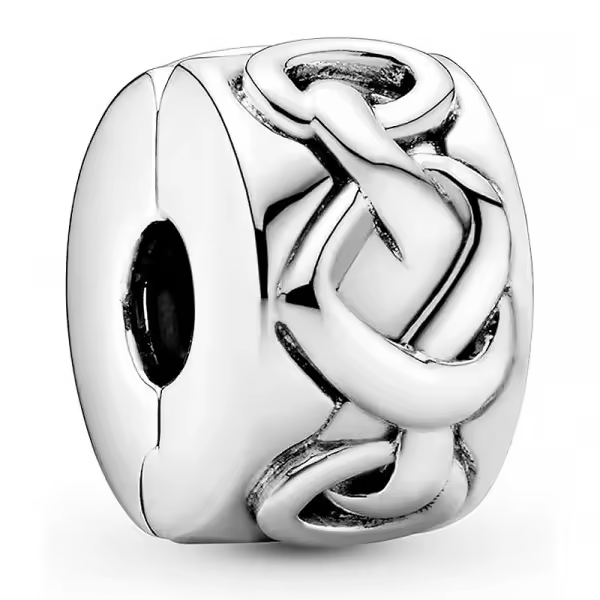 Pandora - Charm de Clip Corazones Anudados 798035 - 1