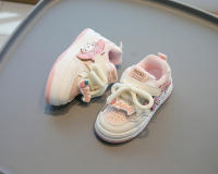 Nuevas Zapatillas Deportivas Casuales Para Niñas 2024 Primavera Y Otoño High Top Kuromi Y Melody Dibujos Animados Antideslizantes Material Superior PU Edad 4-6 Años Todas Las Estaciones - details 9