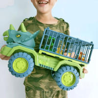 Juguete De Dinosaurio Para Coche Transportador Indominus Rex Jurassic World Park Camión Modelo Juego Para Niños Regalos De Cumpleaños - details 0