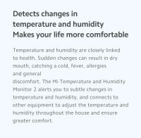 Termómetro Inteligente XIAOMI Mijia Bluetooth Sin Cable Medidor De Temperatura Y Humedad Para Hogar Con App MI Mijia Detector De Temperatura - details 2