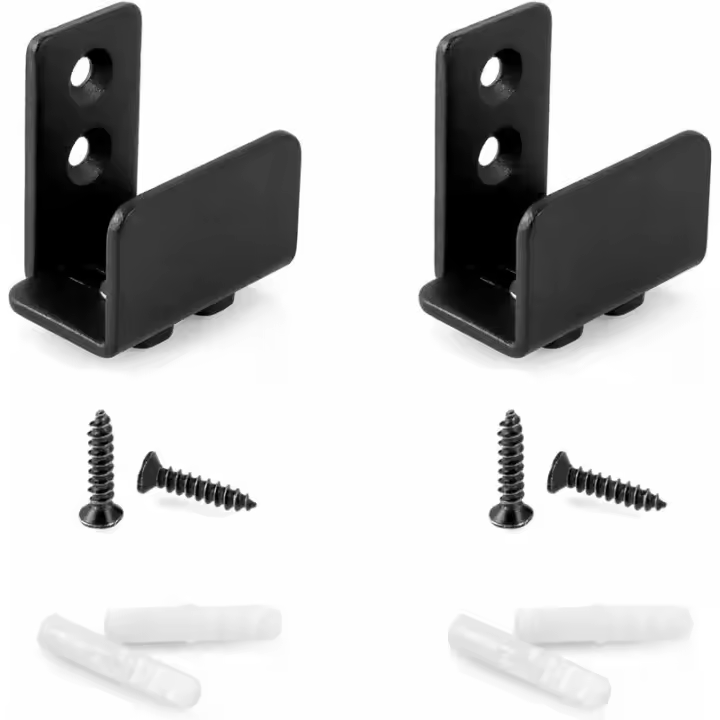 guías de suelo para puertas corredizas ajustables para puertas y gabinetes, de acero - 1