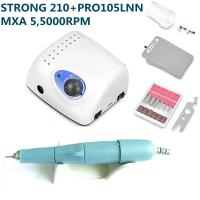 Nueva Llegada 2024 Máquina De Manicura Eléctrica STRONG 210 pro 105 105L Con Brocas De Uñas 65W 45000/500000rpm Para Manicura Y Pedicura - details 0