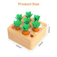 Juguetes para bebés 12 meses Juguetes de Madera Bebe Sensorial Zanahoria Clasificación Juguete Niños Pequeños Juguetes Educativos para 1 2 3 años Niños, Bebés - details 0