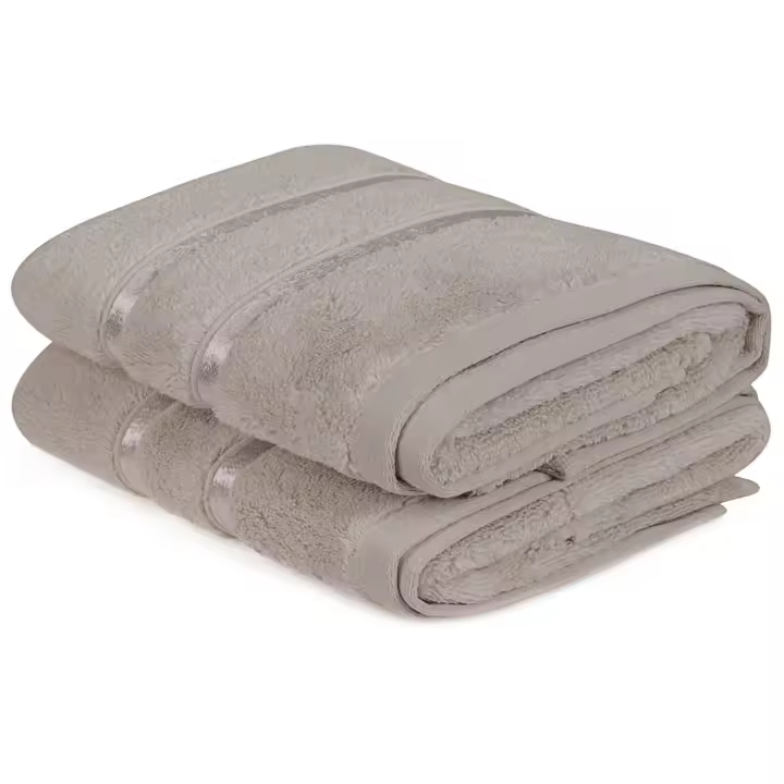 Wellhome Juego de Toallas Marrón Claro 100% Micro-algodón 560 Gr/m² - Suavidad Garantizada - 1
