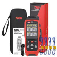 TA612C Termómetro Digital Con Pantalla LCD De 4 Canales Para Thermocouple K/J Tipo Almacenamiento De 5000 Grupos Y Descarga USB - details 5
