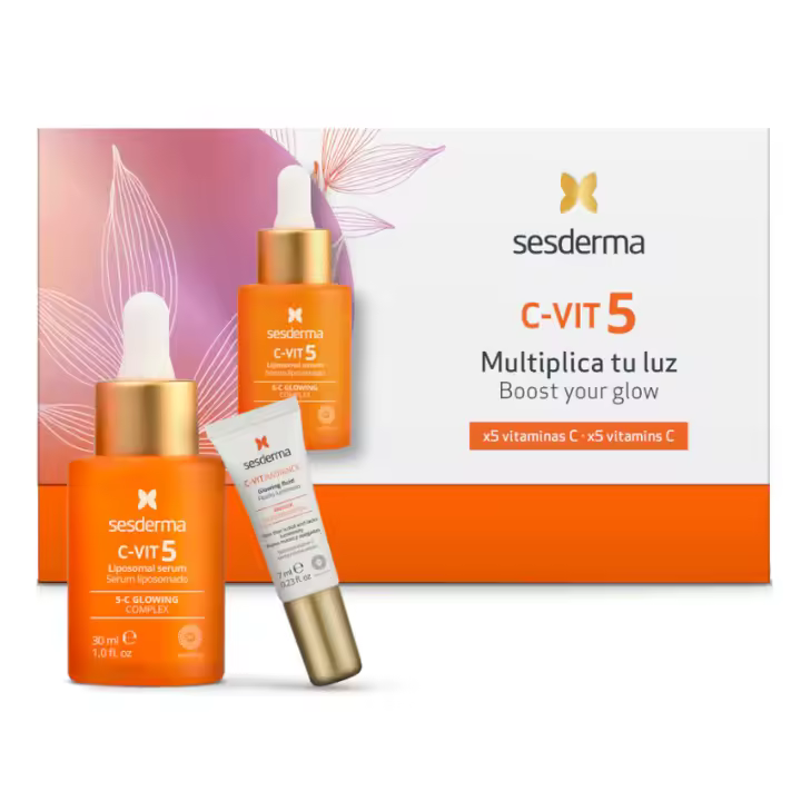 Sesderma C-Vit 5 Serum 30ml + Fluido Luminoso 10ml - 1