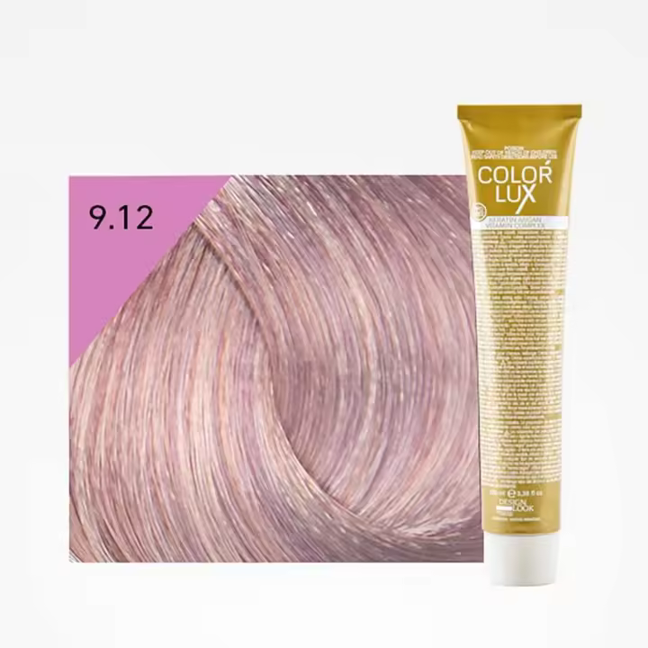 Tinte en Crema Color Lux 100ml: 9.12 Rubio Clarísimo Ceniza Violeta - Design Look - 1