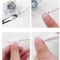 100PCS Herramientas De Arte De Uñas Limpiador De Cutícula Palitos De Madera Naranja Con Diamantes Picker De Piedras Herramientas De Manicura Y Pedicura - details 5