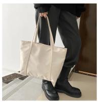 Bolso De Hombro Para Mujer De Gran Capacidad Con Manija Oxford Y Cierre De Cremallera Estilo Casual Color Sólido Bolso De Compras Para La Calle - details 4