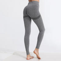Pantalones De Yoga Sin Costuras Para Mujer Cintura Alta Levantamiento De Glúteos Tallas Grandes Fitness Leggings Activewear Casual - details 6