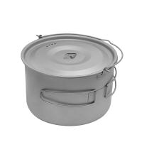 Olla De Titanio Ultraligera De 1.8L/3L Con Tapa Y Mango Plegable Para Camping Y Senderismo Al Aire Libre Picnic - details 1