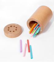 Juguetes De Madera Montessori Para Niños Juego De Colores Y Motor Fin Juego Educativo De Alineación Sensorial Para Bebés De 1 a 3 Años - details 9