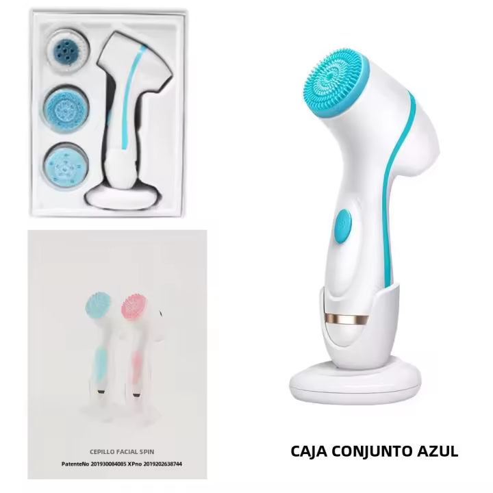 Limpieza Facial Sonic Espuma Máquina De Spa Galvanica Set De Cepillo Para Piel Limpieza Profunda Eliminación De Quistes Set De Cepillo De Limpieza Facial - 1