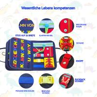 Tablero ocupado para niños pequeños, 3 capas, tablero de actividades de 1 año, juguete Montessori, bebé de 1, 2, 3, 4 años, niña, niño, aprender habilidades básicas - details 3
