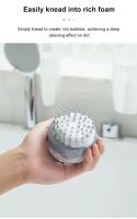 Cepillo De Baño Para Perros Y Gatos Con Despensador De Shampoo Cepillo De Peluquería Para Mascotas De Cabello Largo Material Plástico - details 3