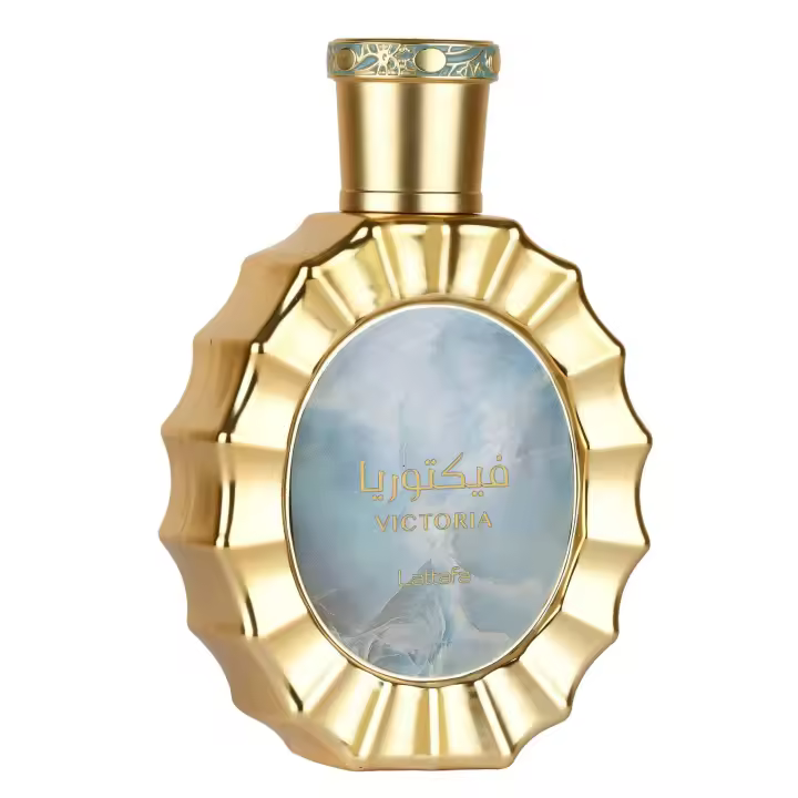 Lattafa Victoria Eau de Parfum 100 ml - Fragancia Cítrica con Notas a Pastel de Limón - Perfumes árabes originales - 1