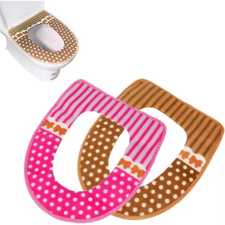 Funda cálida para invierno, cómoda alfombrilla para asiento de inodoro - 1