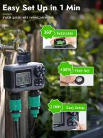 Temporizador De Riego Insoma 2-zona Para Jardín Y Césped Controlador De Irrigación Ahorro De Agua IPX5 Timer Programable Para Manguera Sistemas De Riego Por Goteo - details 6