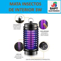Matamoscas y Mosquitos Eléctrico 3W, con Luz UV LED, Base de Recogida, Colgante o de Mesa, Silencioso SILVANO - details 3