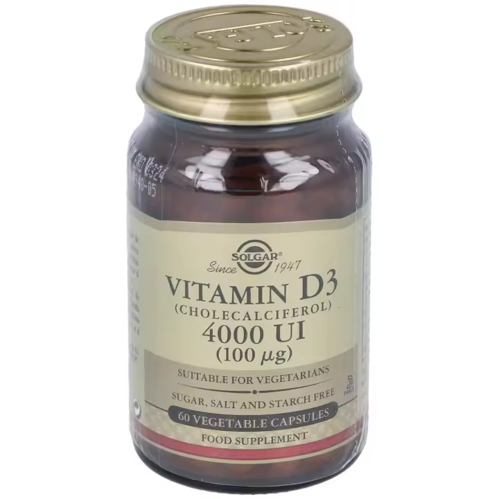 Solgar Vitamina D3 Colecalciferol 4000 Ui 100 Mcg 60 Vcaps - 1
