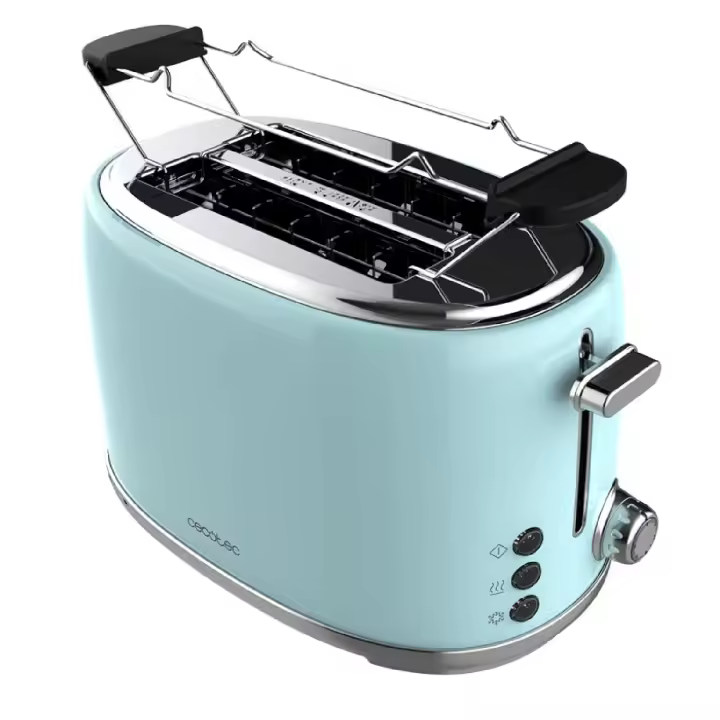 Cecotec Tostador vertical Tostador Vertical Toast&Taste 1000 Retro Double Blue - 1