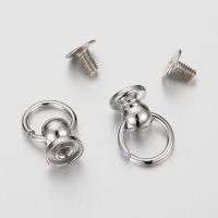 20 Piezas De Metal Con Anillo O Y Tornillos Redondos Para Manualidades Y Decoración De Fundas De Teléfono Accesorios De Joyería - details 5