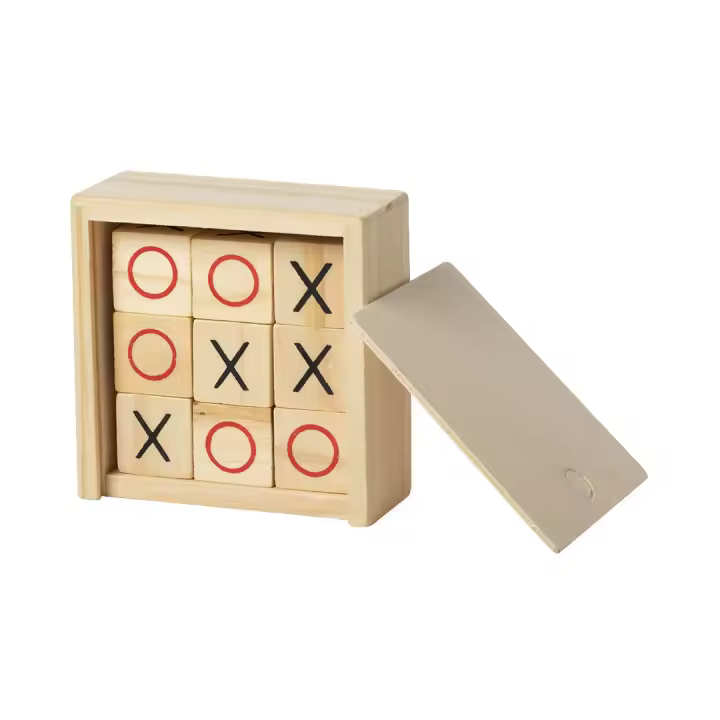 Lote de 10 a 20 Juegos de Madera Tres en Raya - Juego 3 en ralla raya - Juegos Infantiles para Niños Manualidades Detalles, regalos cumpleaños, colegios, comuniones - 1